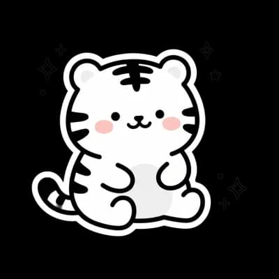 호랑사주 대표 호랑이 캐릭터 백설이